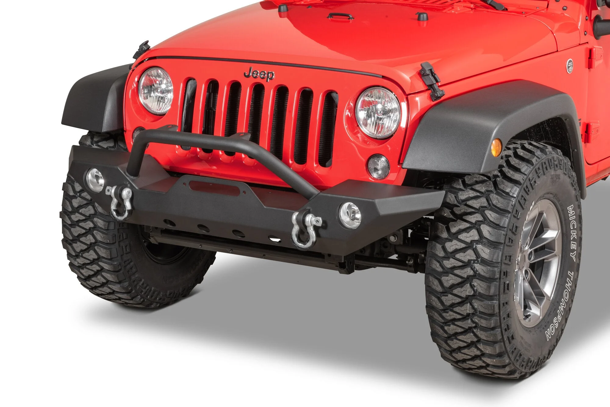 TACTIK  HD Front Bumper with Hoop for 07-18 Jeep Wrangler JK