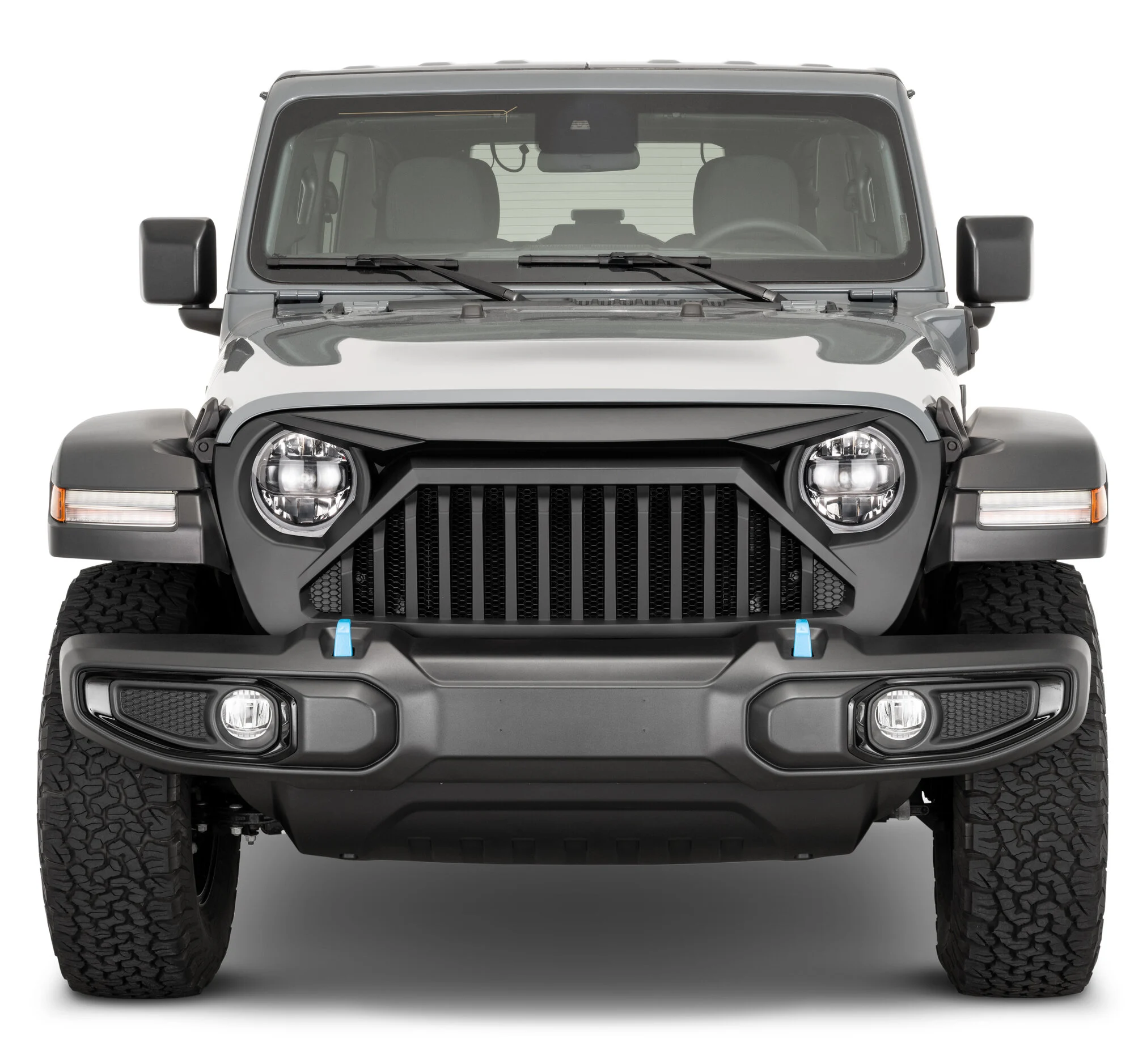 TACTIK  Bull Shark Grille for 18-25 Jeep Wrangler JL & 20-25 Jeep Gladiator JT w/o TrailCam