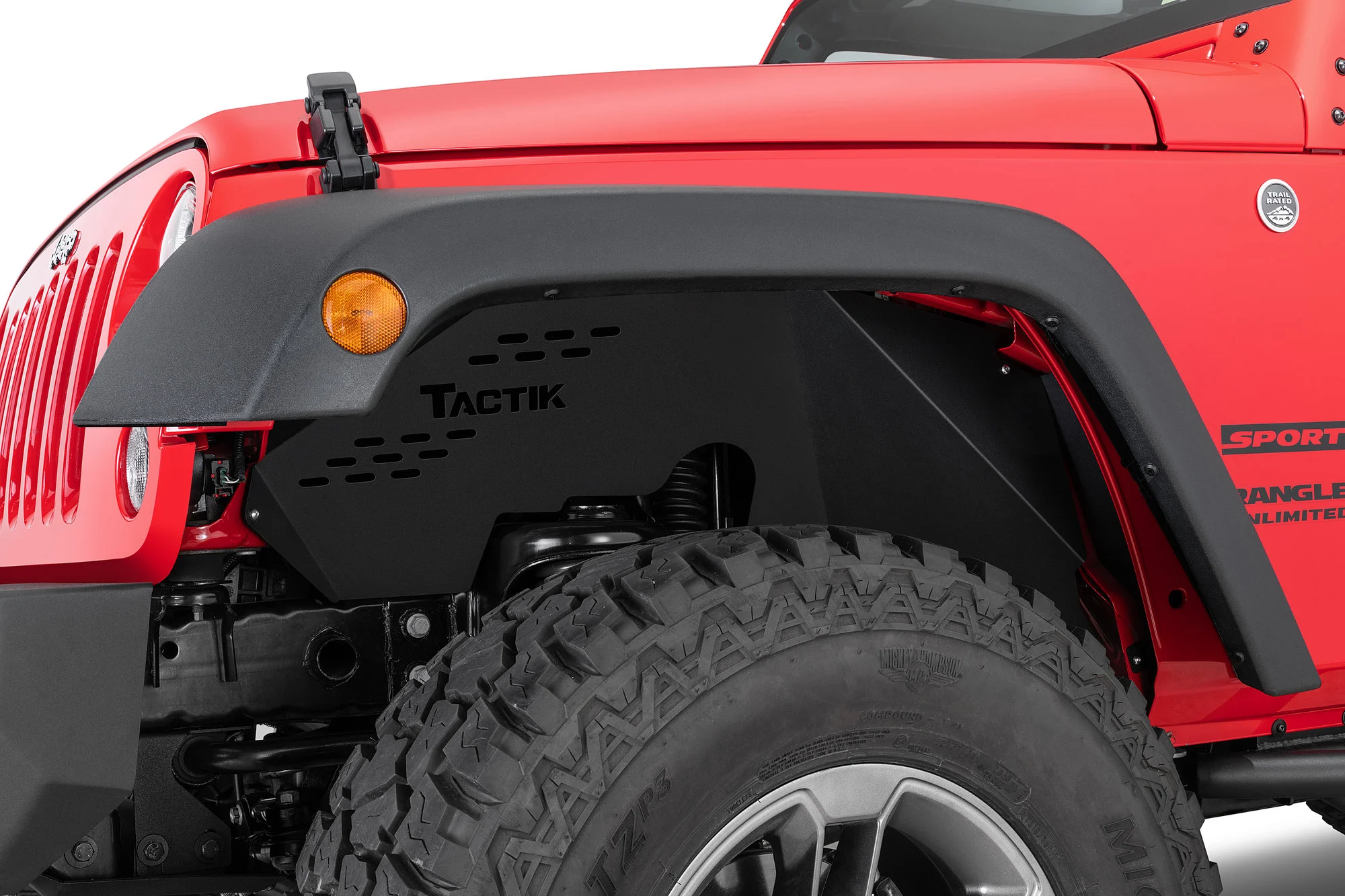 TACTIK  Aluminum Inner Fender Liners for 07-18 Jeep Wrangler JK
