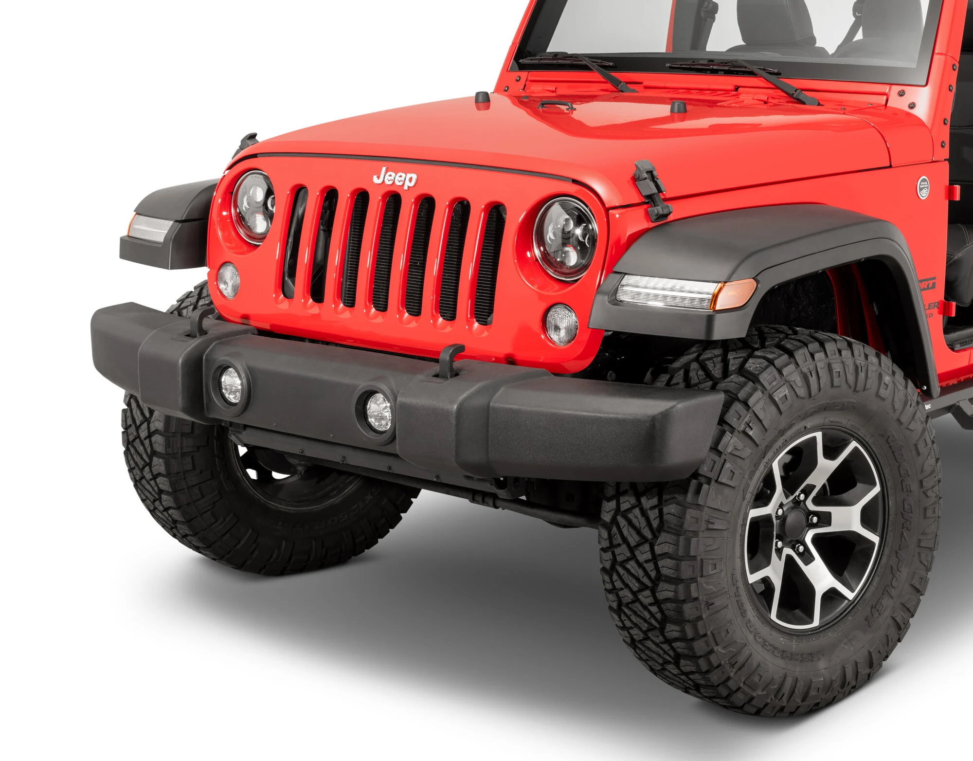 TACTIK  JK to JL Style Front Fender Flares for 07-18 Jeep Wrangler JK