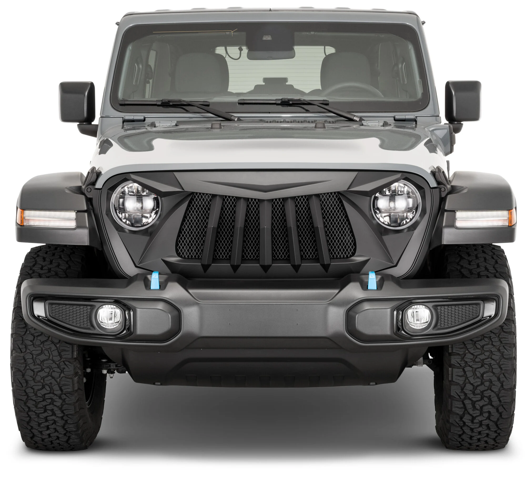 TACTIK  Tiger Shark Grille for 18-25 Jeep Wrangler JL & 20-25 Jeep Gladiator JT w/o TrailCam