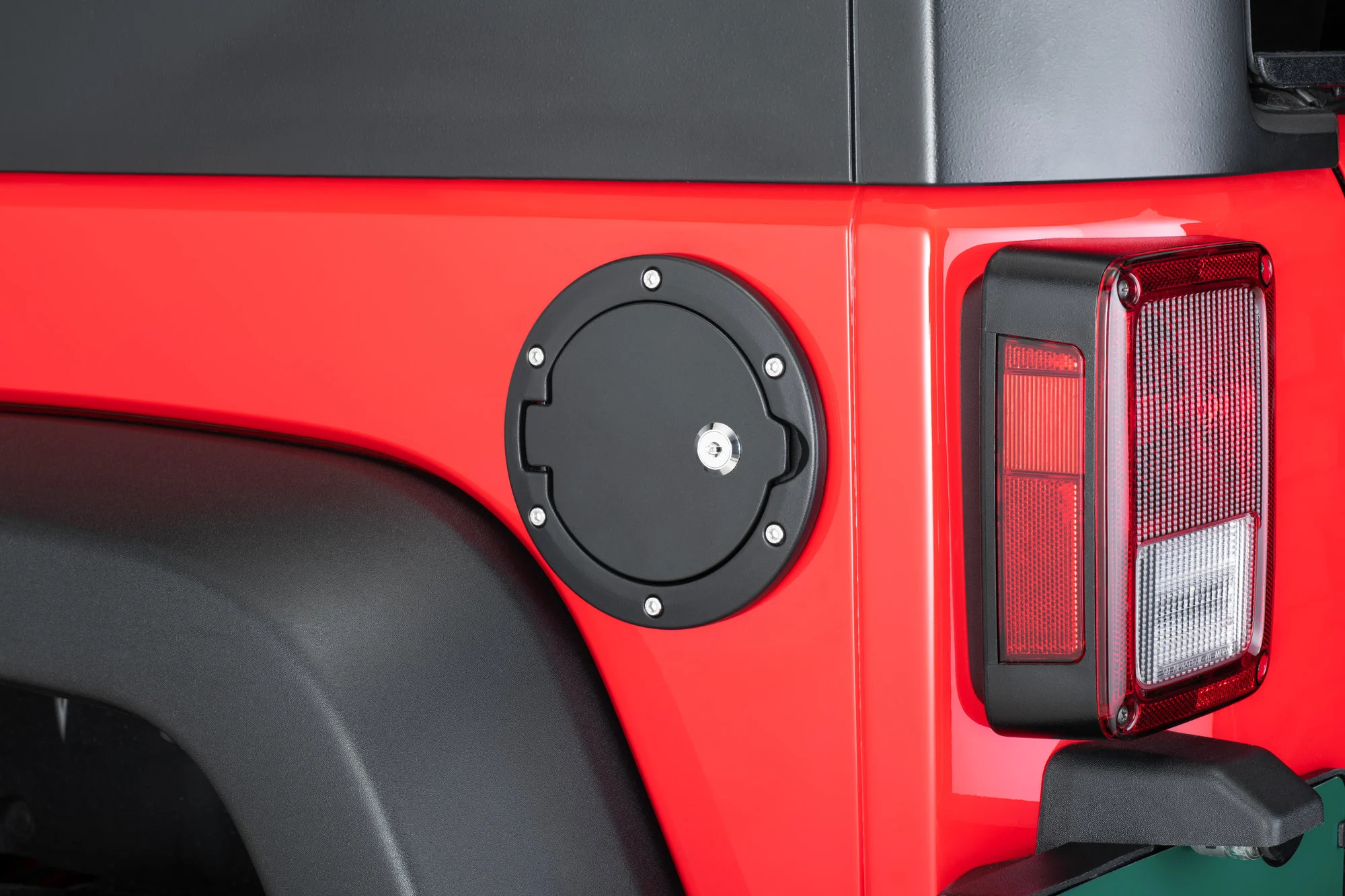 TACTIK  Billet Aluminum Fuel Door for 07-18 Jeep Wrangler JK