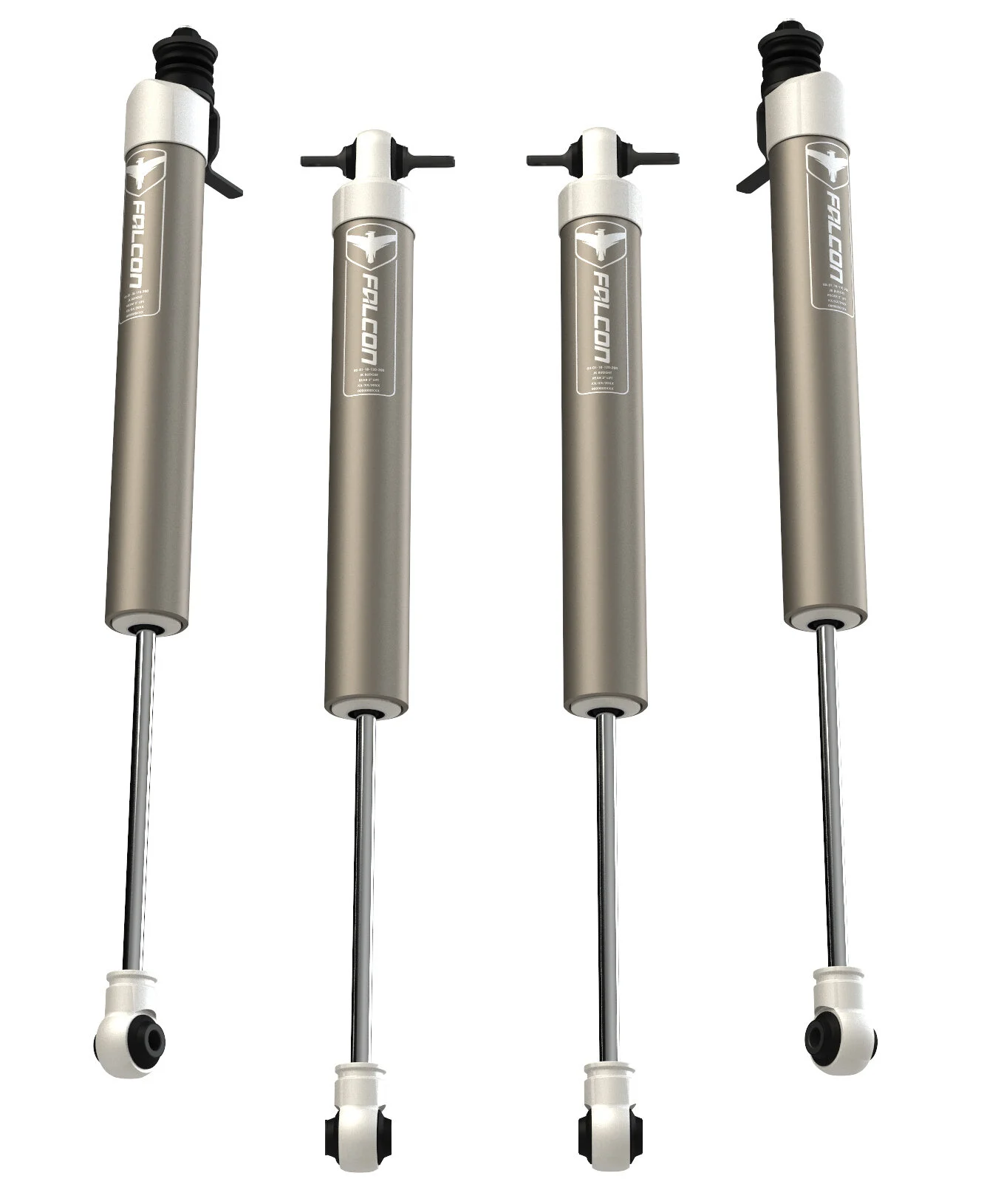 Teraflex 03-01-18-400-200 Falcon 1.1 Monotube Shock Kit for 07-18 Jeep Wrangler JK with 3-3.5" Lift