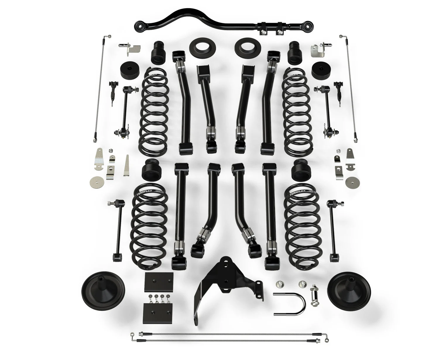 Teraflex 1156401 4” Suspension Lift System w/ 8 Alpine Flexarms & Track Bar for 07-18 Jeep Wrangler Unlimited JK 4 Door