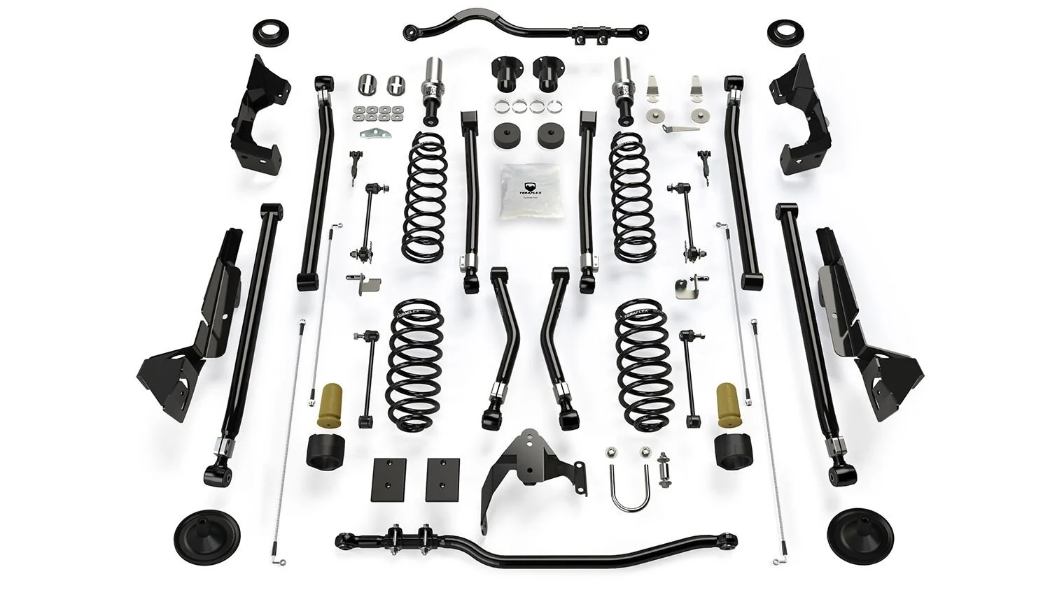 Teraflex  4" Alpine RT4 Long Arm Suspension System for 07-18 Jeep Wrangler JK for 07-18 Jeep Wrangler JK Unlimited 4-Door