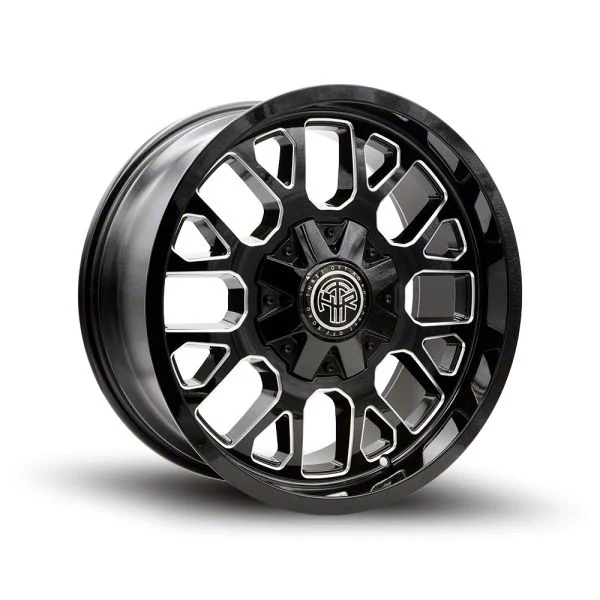 Thret Offroad Attitude Gloss Black Milled 6-Lug Wheel; 17x9; -12mm Offset (04-08 F-150)