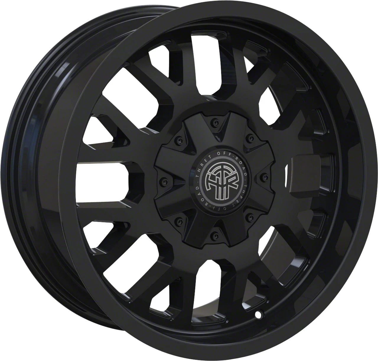 Thret Offroad Attitude Gloss Black 6-Lug Wheel; 17x9; -12mm Offset (04-08 F-150)