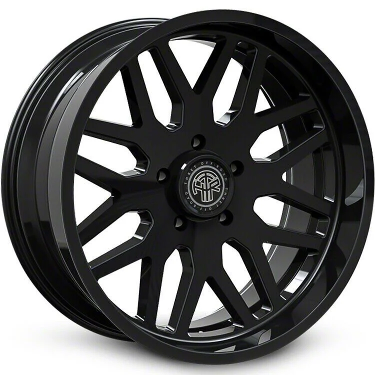 Thret Offroad Monarch Gloss Black 6-Lug Wheel; 20x10; -21mm Offset (15-20 F-150)