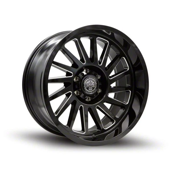 Thret Offroad Omega Gloss Black Milled 6-Lug Wheel; 20x10; -21mm Offset (15-20 F-150)
