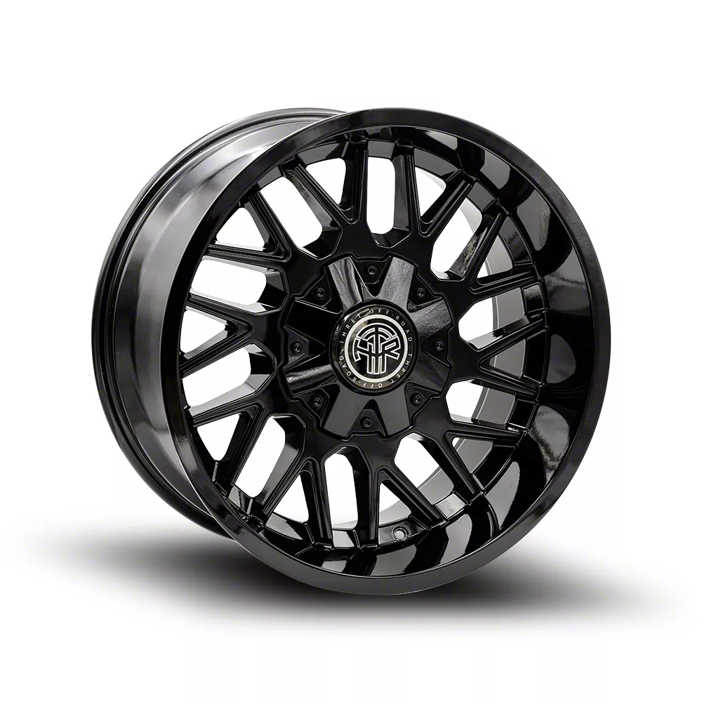 Thret Offroad Revolver Gloss Black 6-Lug Wheel; 20x10; -21mm Offset (15-20 F-150)