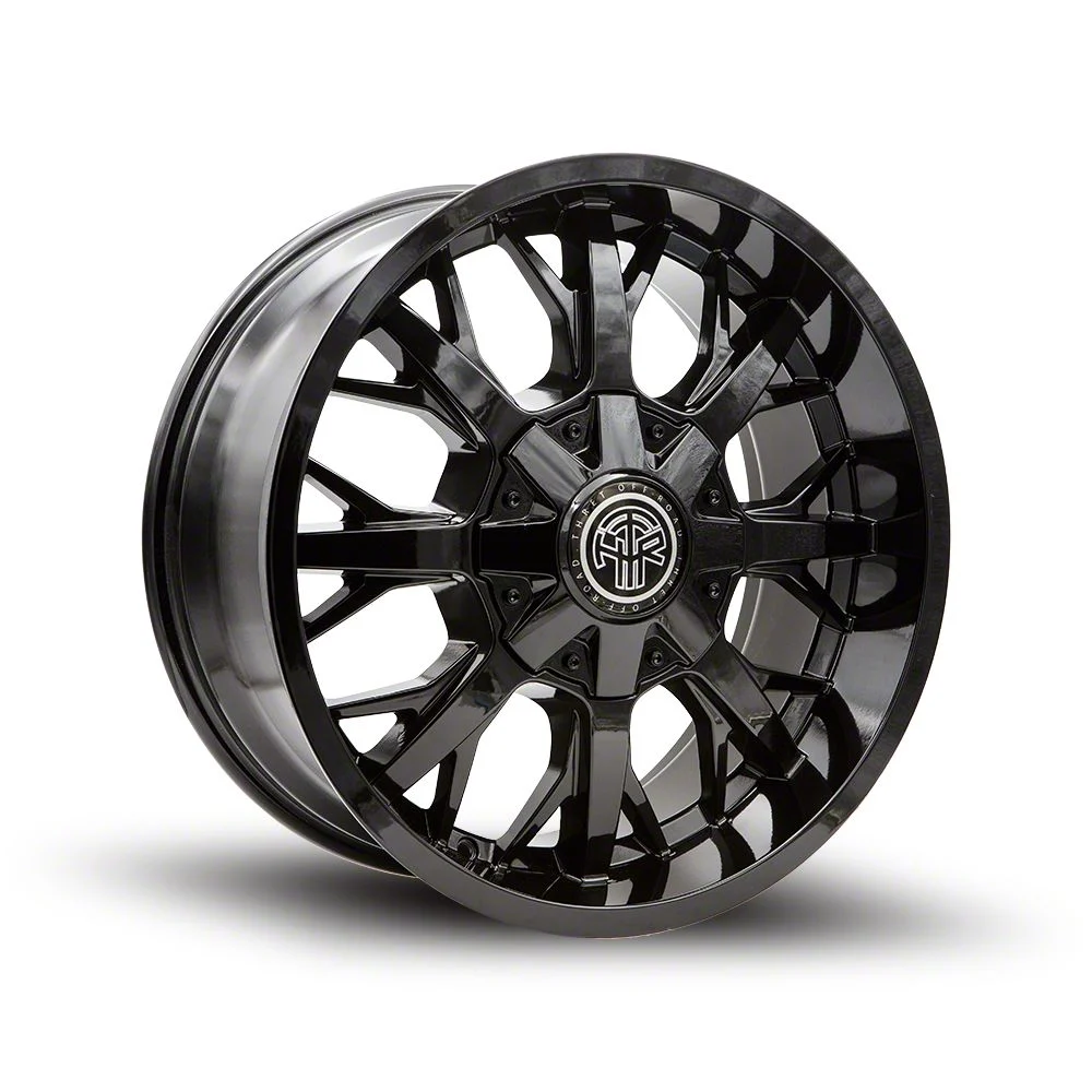 Thret Offroad Vulcan Gloss Black 6-Lug Wheel; 20x9; -12mm Offset (21-26 F-150)