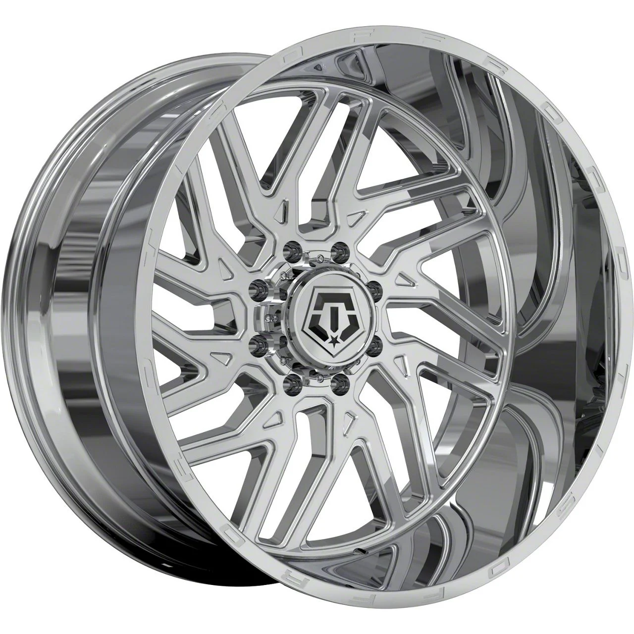 TIS 544C Chrome 8-Lug Wheel; 24x14; -76mm Offset (07-10 Sierra 3500 HD SRW)