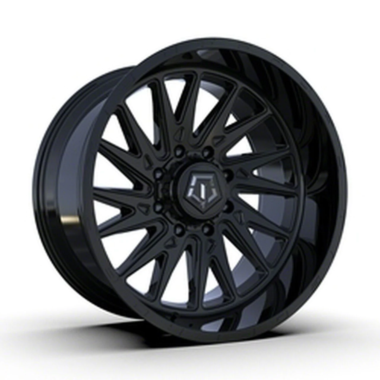 TIS 547B Gloss Black 8-Lug Wheel; 20x12; -44mm Offset (07-10 Sierra 3500 HD SRW)