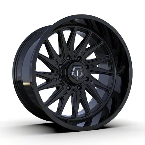 TIS 547B Gloss Black 8-Lug Wheel; 22x12; -44mm Offset (07-10 Sierra 3500 HD SRW)