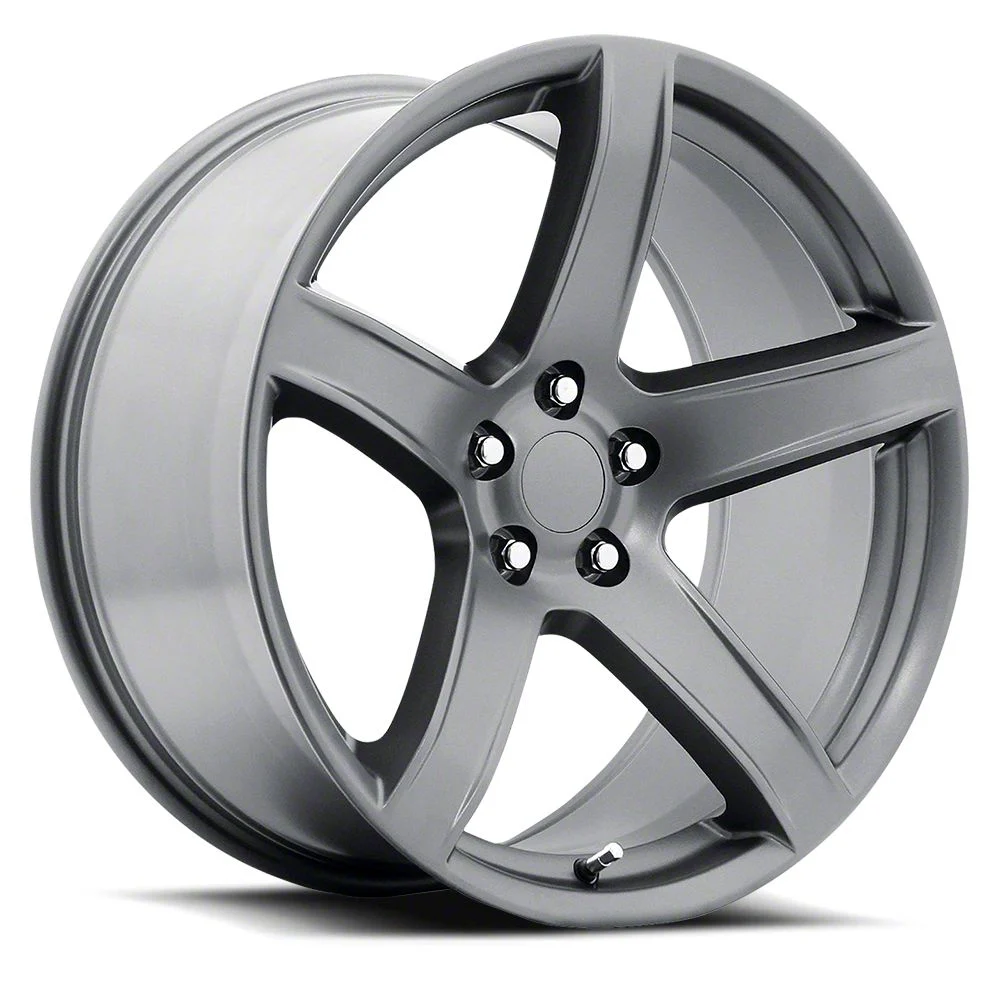 2018 Hellcat Matte Vapor Wheel; Rear Only; 20x11; 27mm Offset (06-10 RWD Charger)