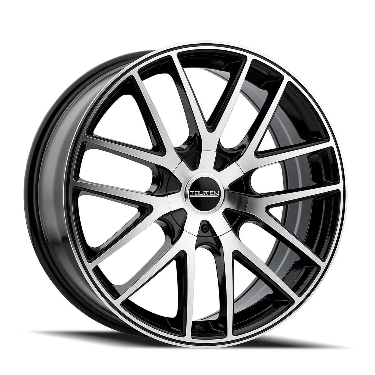 Touren TR60 Matte Black Machined Wheel; 18x8; 40mm Offset (05-09 Mustang GT, V6)