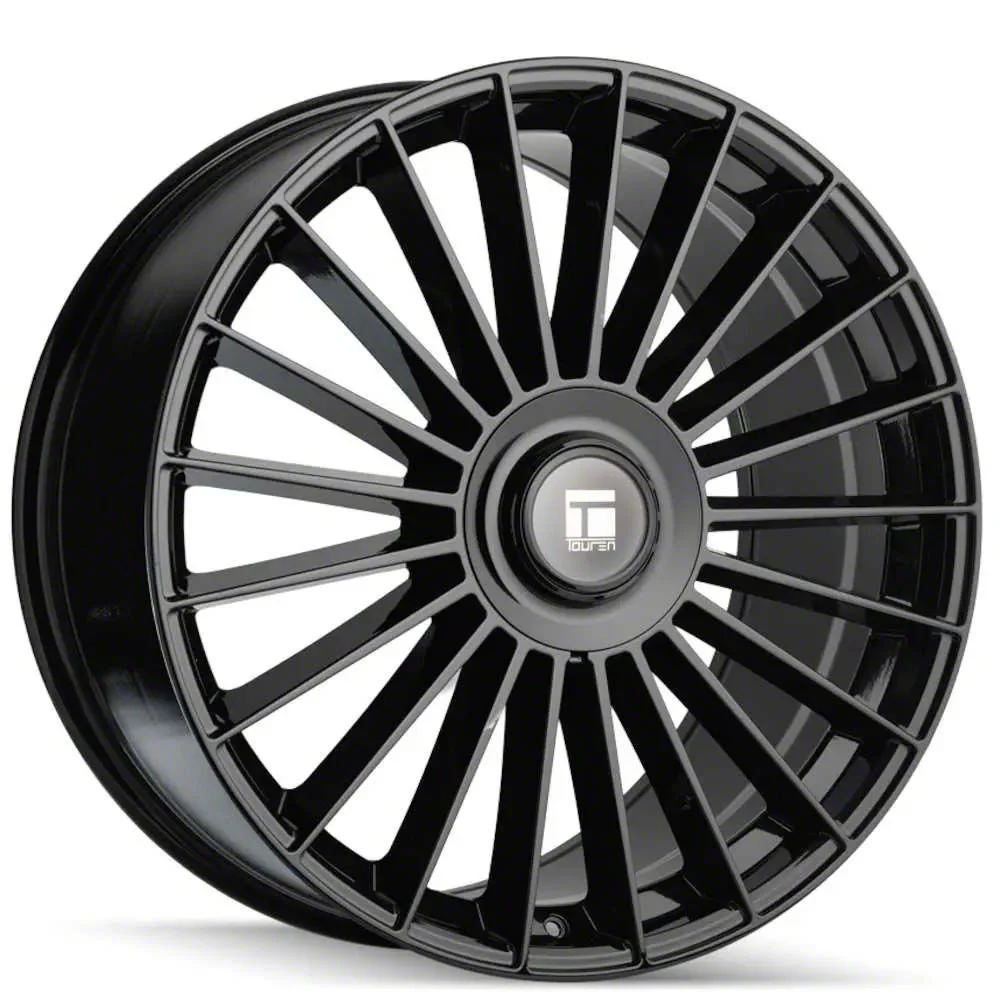 Touren TR10 Gloss Black Wheel; 24x10; 35mm Offset (24-26 Mustang)