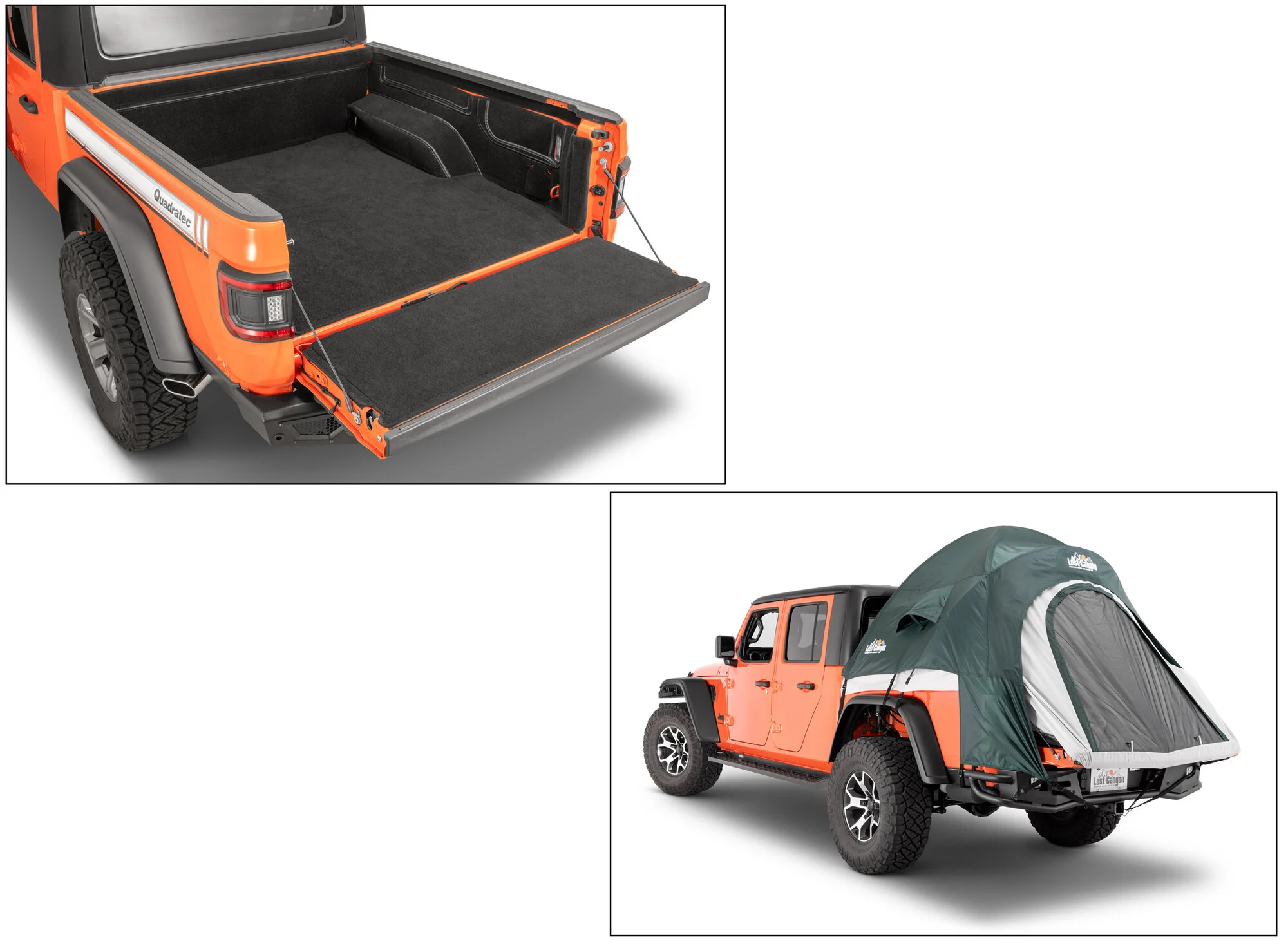Tru-Fit  BedGuard® Premium Bed Carpet Kit with FREE Lost Canyon Truck Bed Tent for 20-26 Jeep Gladiator JT