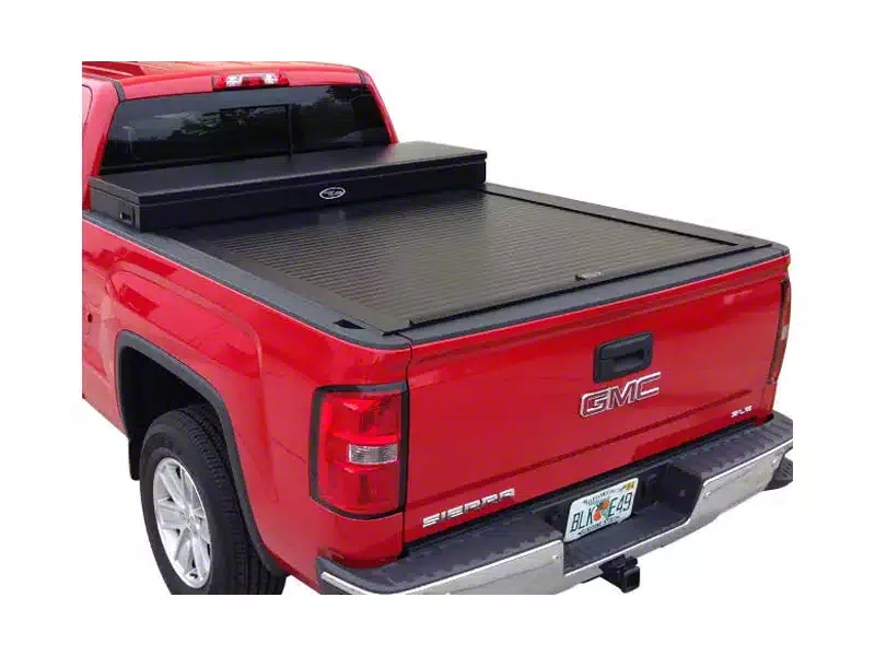 Truck Covers USA American Work Tool Box Hard Retractable Tonneau Cover (20-26 Sierra 3500 HD w/ 6.90-Foot Standard Box)
