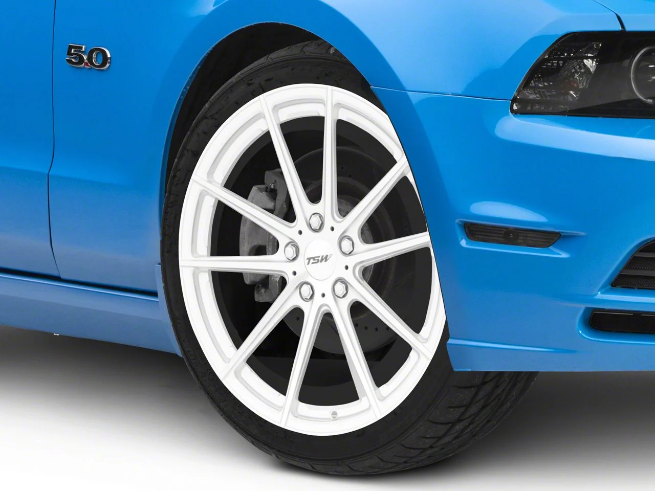 TSW Bathurst Silver Wheel; 20x9.5; 35mm Offset (10-14 Mustang)