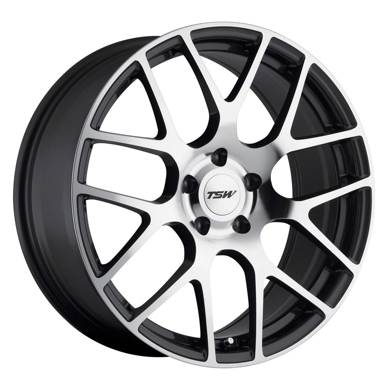 TSW Nurburgring Gunmetal with Mirror Cut Face Wheel; 20x8.5; 40mm Offset (10-14 Mustang)