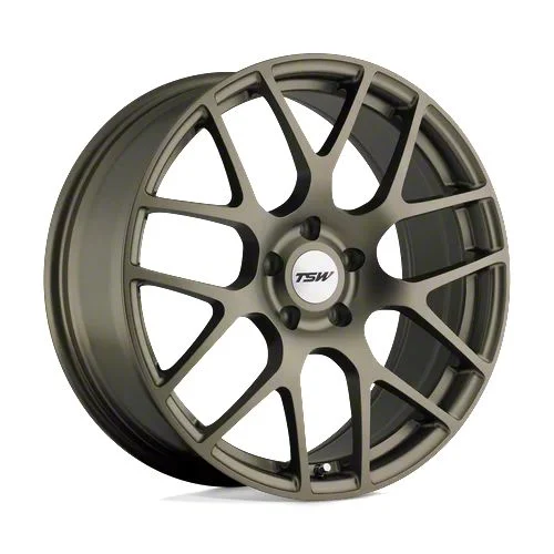 TSW Nurburgring Matte Bronze Wheel; Rear Only; 20x10; 40mm Offset (10-14 Mustang)