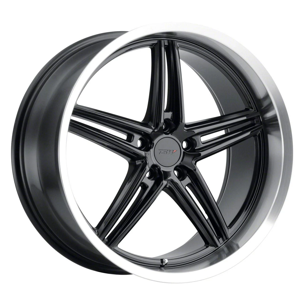 TSW Variante Gloss Black Machined Wheel; 20x9; 30mm Offset (10-14 Mustang)