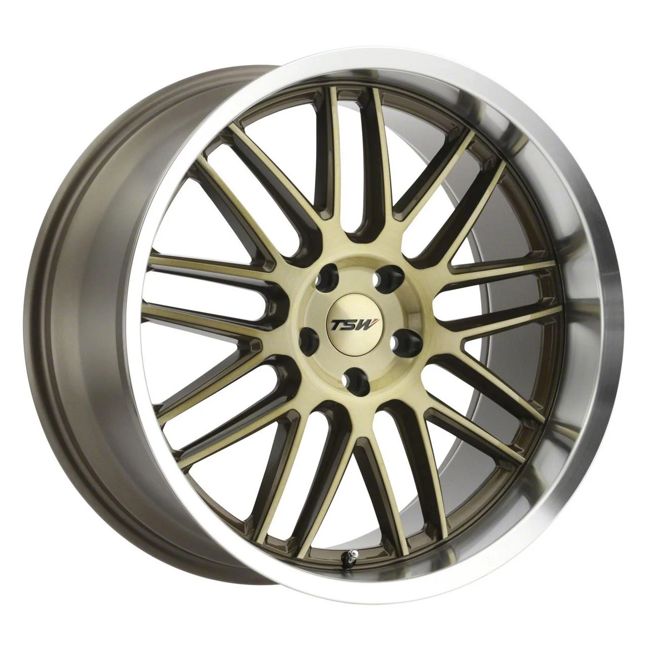 TSW Avalon Bronze with Machined Lip Wheel; 20x9; 20mm Offset (15-23 Mustang GT, EcoBoost, V6)