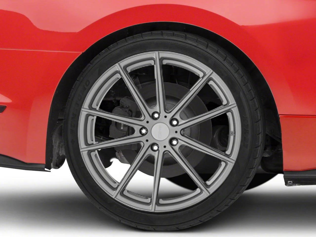 TSW Bathurst Gloss Gunmetal Wheel; Rear Only; 20x11; 50mm Offset (15-23 Mustang GT, EcoBoost, V6)