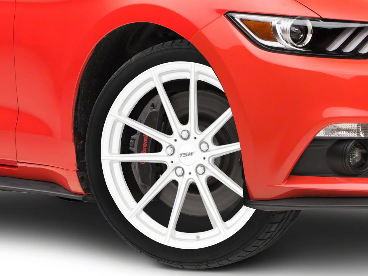 TSW Bathurst Silver Wheel; 20x9.5; 35mm Offset (15-23 Mustang GT, EcoBoost, V6)