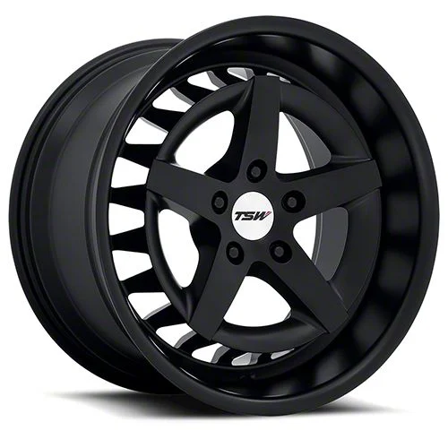 TSW Degner Semi Gloss Black Wheel; 20x9; 20mm Offset (15-23 Mustang GT, EcoBoost, V6)