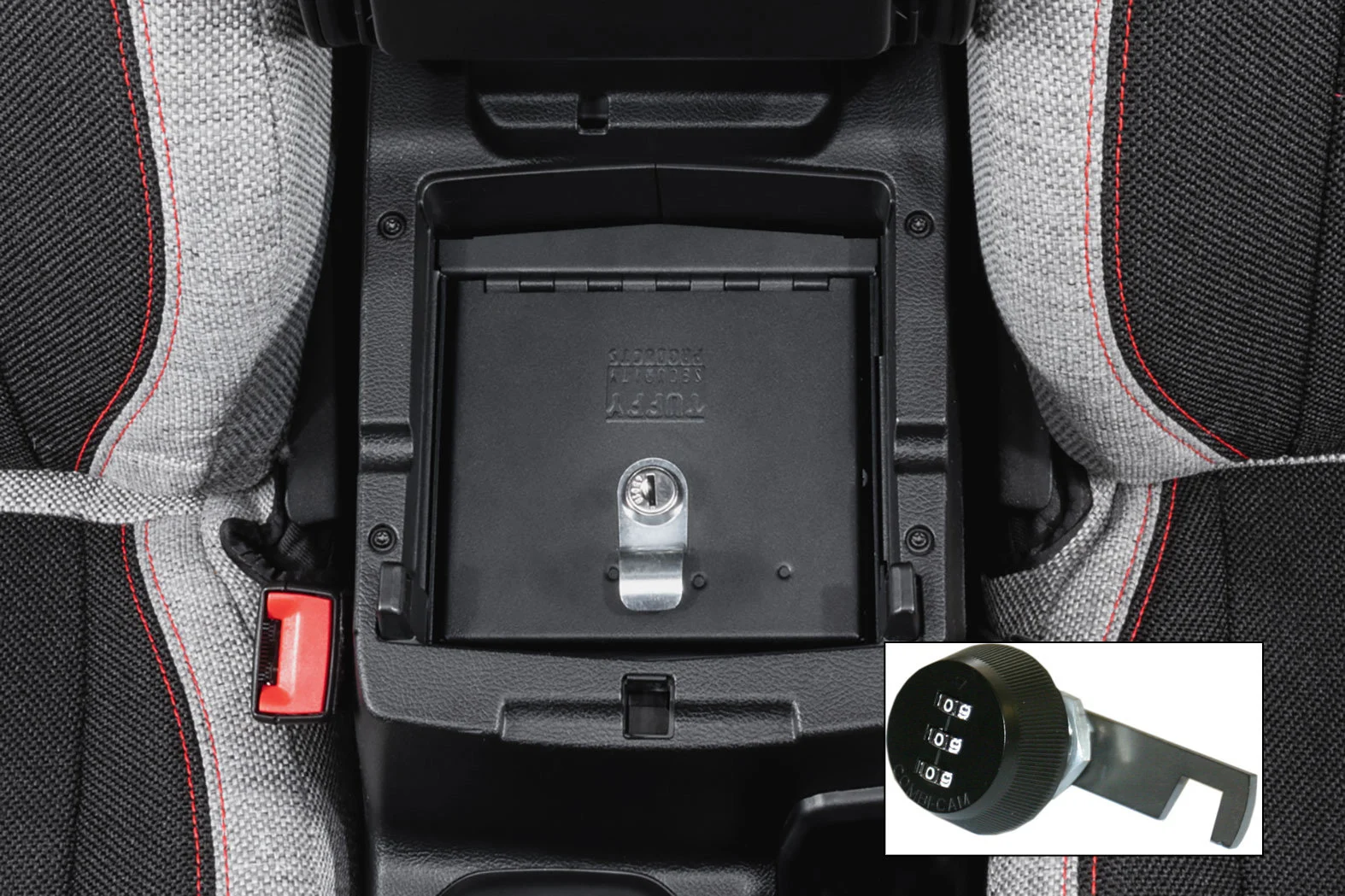 Tuffy  Security Console Insert for 18-23 Jeep Wrangler JL & Gladiator JT with Cam Lock for 18-23 Jeep Wrangler JL & Gladiator JT