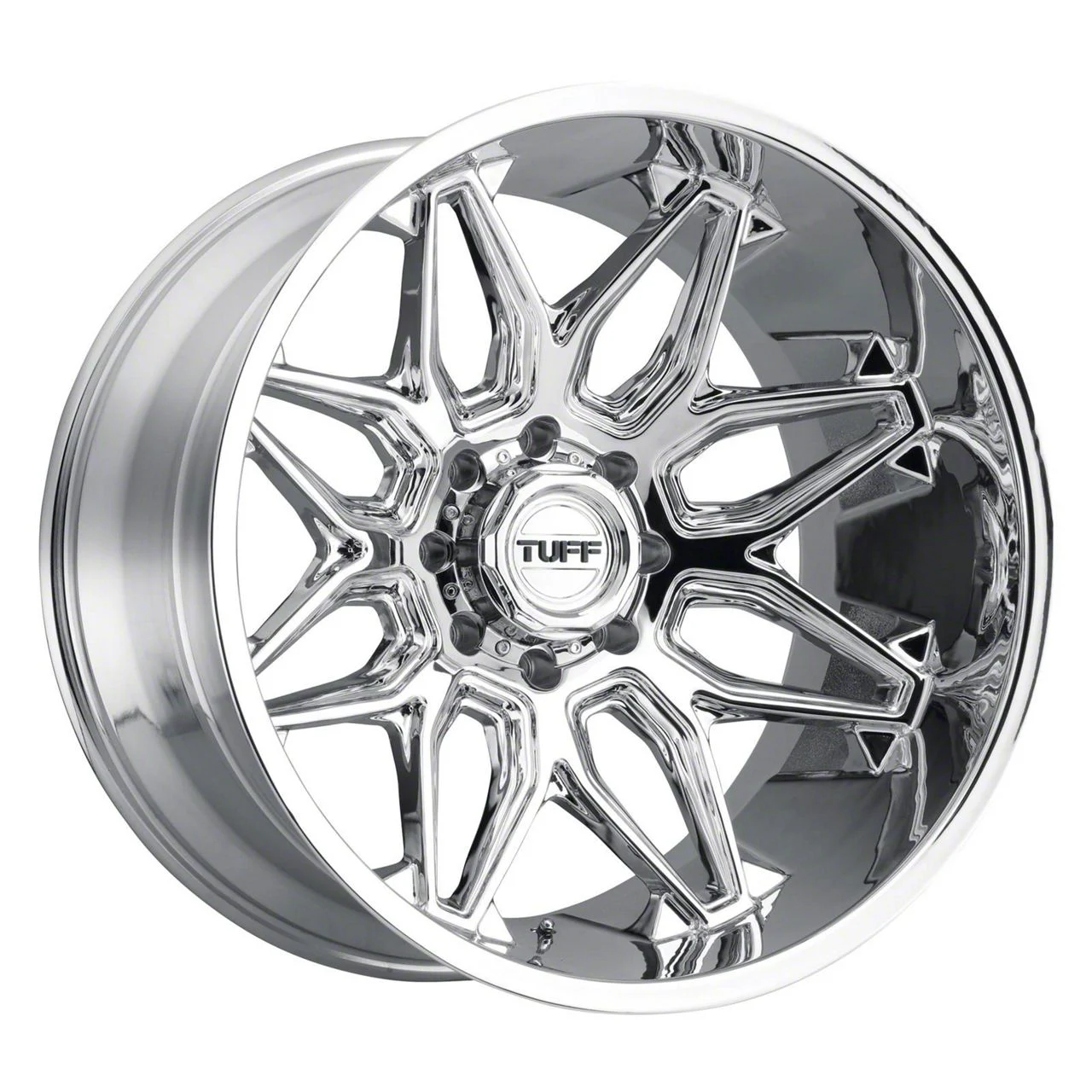 Tuff A.T. T3B Chrome 8-Lug Wheel; 20x12; -45mm Offset (20-26 Sierra 2500 HD)