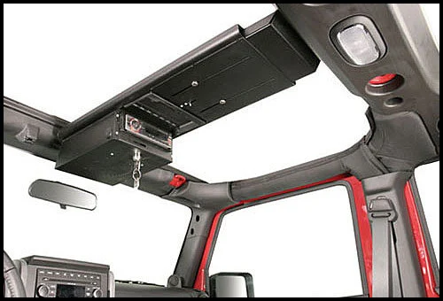 Tuffy 142-01 Security Products Single Compartment Overhead Security Console for 07-18 Jeep Wrangler JK