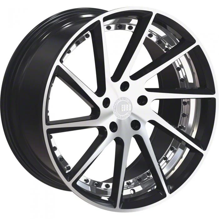TW Racing E1 Forged Gloss Black with Machined Face Wheel; 20x8.5; 35mm Offset (10-15 Camaro)