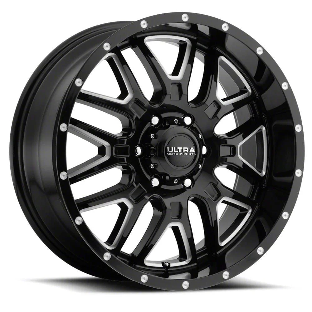 Ultra Wheels Hunter Gloss Black Milled 6-Lug Wheel; 18x9; 18mm Offset (04-08 F-150)