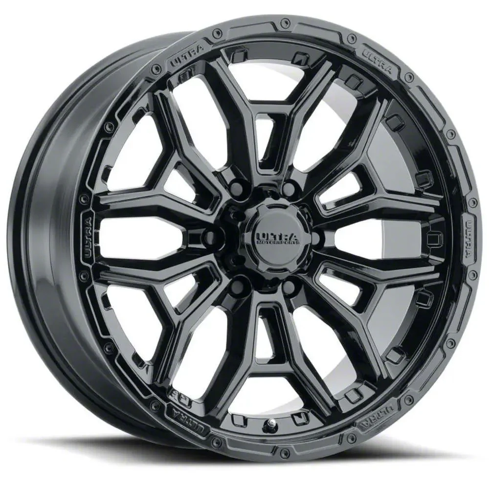 Ultra Wheels Warmonger 6 Gloss Black 6-Lug Wheel; 20x10; -25mm Offset (04-08 F-150)