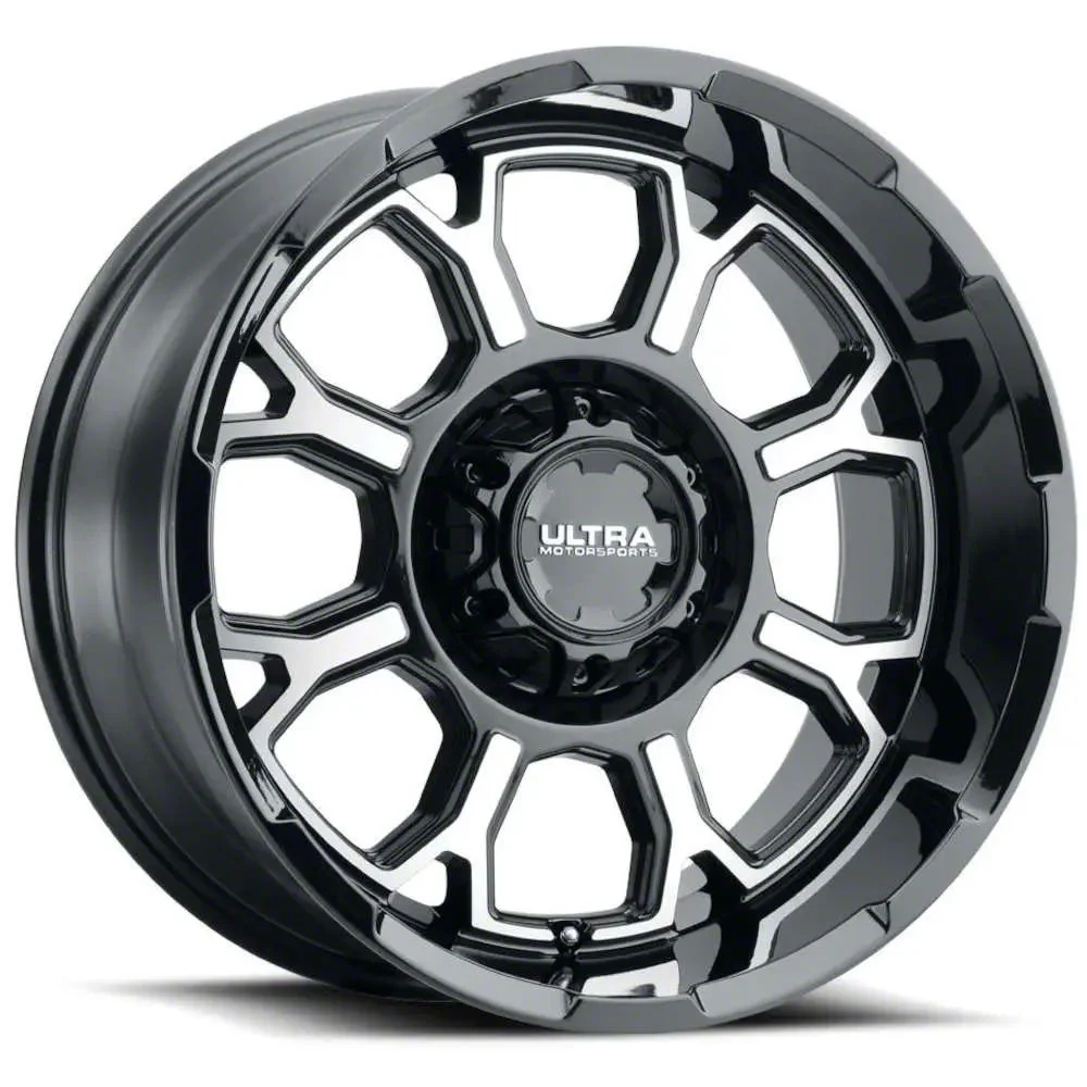 Ultra Wheels Commander Gloss Black Machined 6-Lug Wheel; 20x10; -19mm Offset (21-26 F-150)
