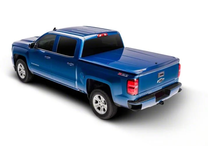 UnderCover LUX Hinged Tonneau Cover; Unpainted (15-19 Sierra 3500 HD w/ 6.50-Foot Standard Box)