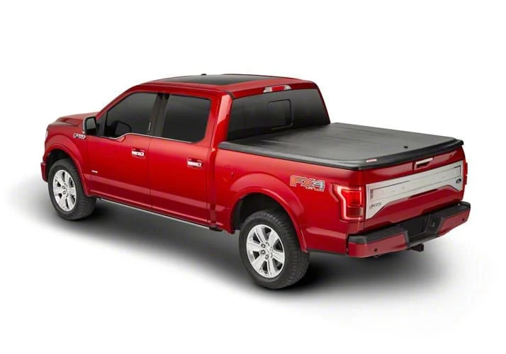 UnderCover SE Hinged Tonneau Cover; Black Textured (15-19 Sierra 3500 HD w/ 6.50-Foot Standard Box)