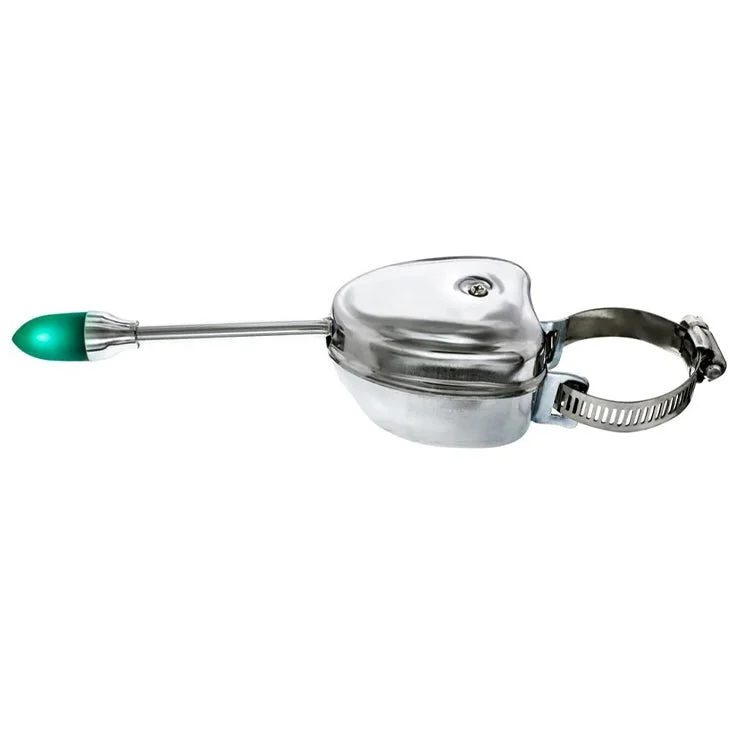 Universal 6-Wire Turn Signal Switch 6V & 12V. Chrome With Indicator Light Tip