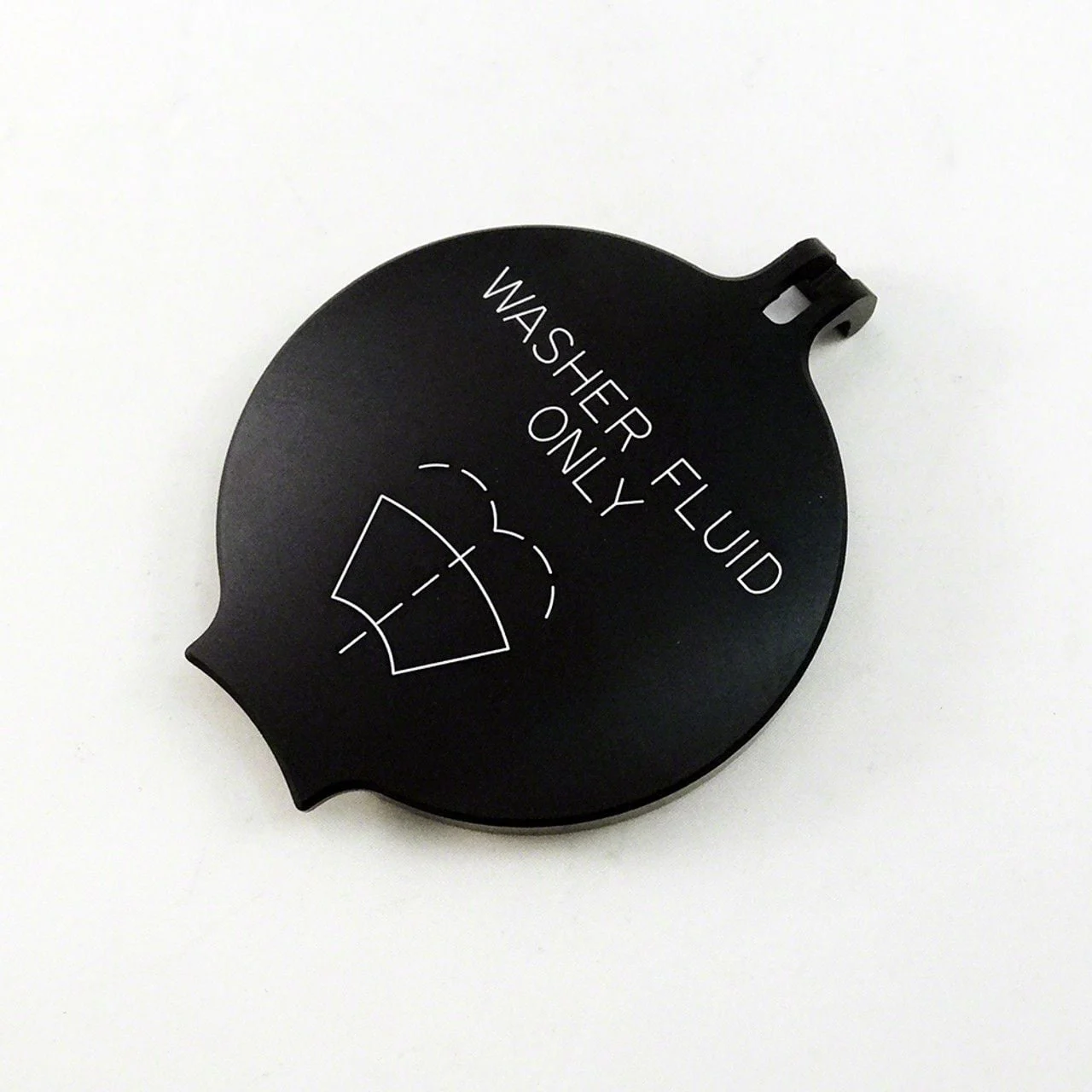 Windshield Washer Engraved Fluid Cap; Black (11-14 Challenger)