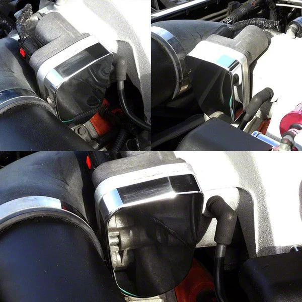 Throttle Body Cover; Blue (06-12 Charger)