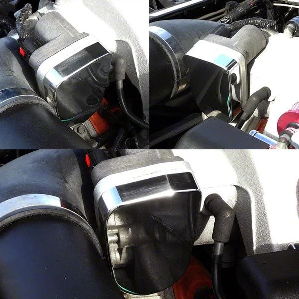 Throttle Body Cover; Red (06-12 Charger)