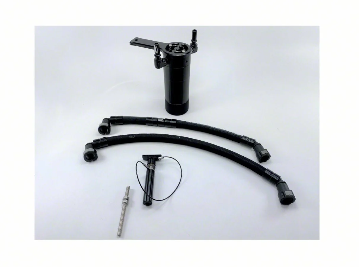 Single Valve Plug N Play Oil Catch Can; Black (14-19 Corvette C7, Excluding Z06 & ZR1)