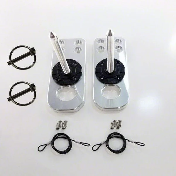 Billet Radiator Hold Down Mount; Polished (15-26 Mustang, Excluding GT350 & GT500)