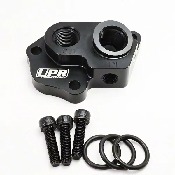 Coyote 5.0 Remote Oil Filter Adapter (11-23 Mustang w/ Coyote Swap & w/o F-150 Factory Alternator Bracket)
