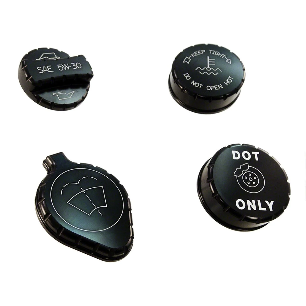 Windshield Washer Cover; Black (15-17 Mustang GT, EcoBoost, V6)