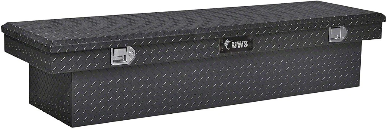 UWS 69-Inch Aluminum Crossover Tool Box; Gloss Black (07-26 Sierra 3500 HD)