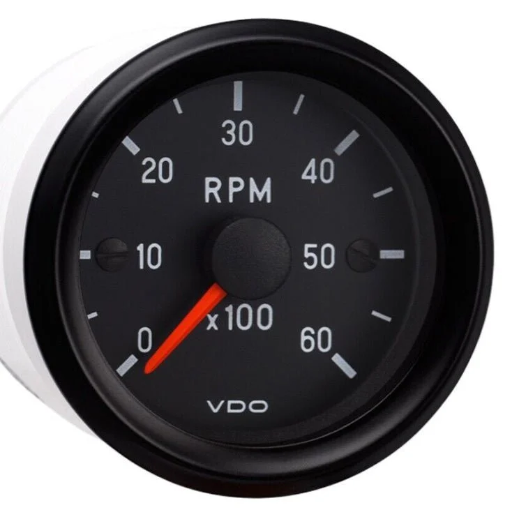 VDO 333958 Cockpit Series 2-1/16" 6000 Rpm Tachometer Gauge